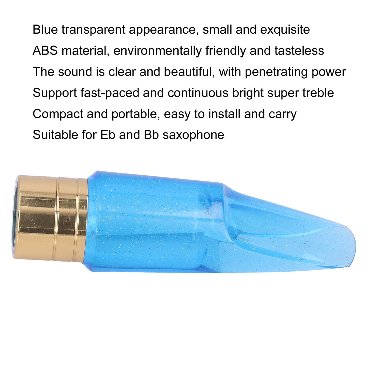 Transparent Bb Alto Saxophone Mouthpiece A8466