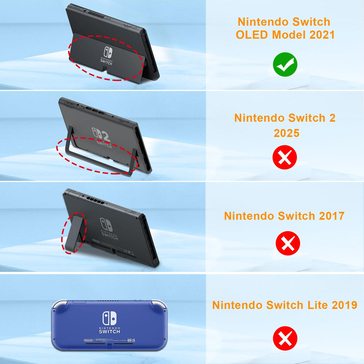 Kid-Friendly Case for Nintendo Switch OLED Model M24244