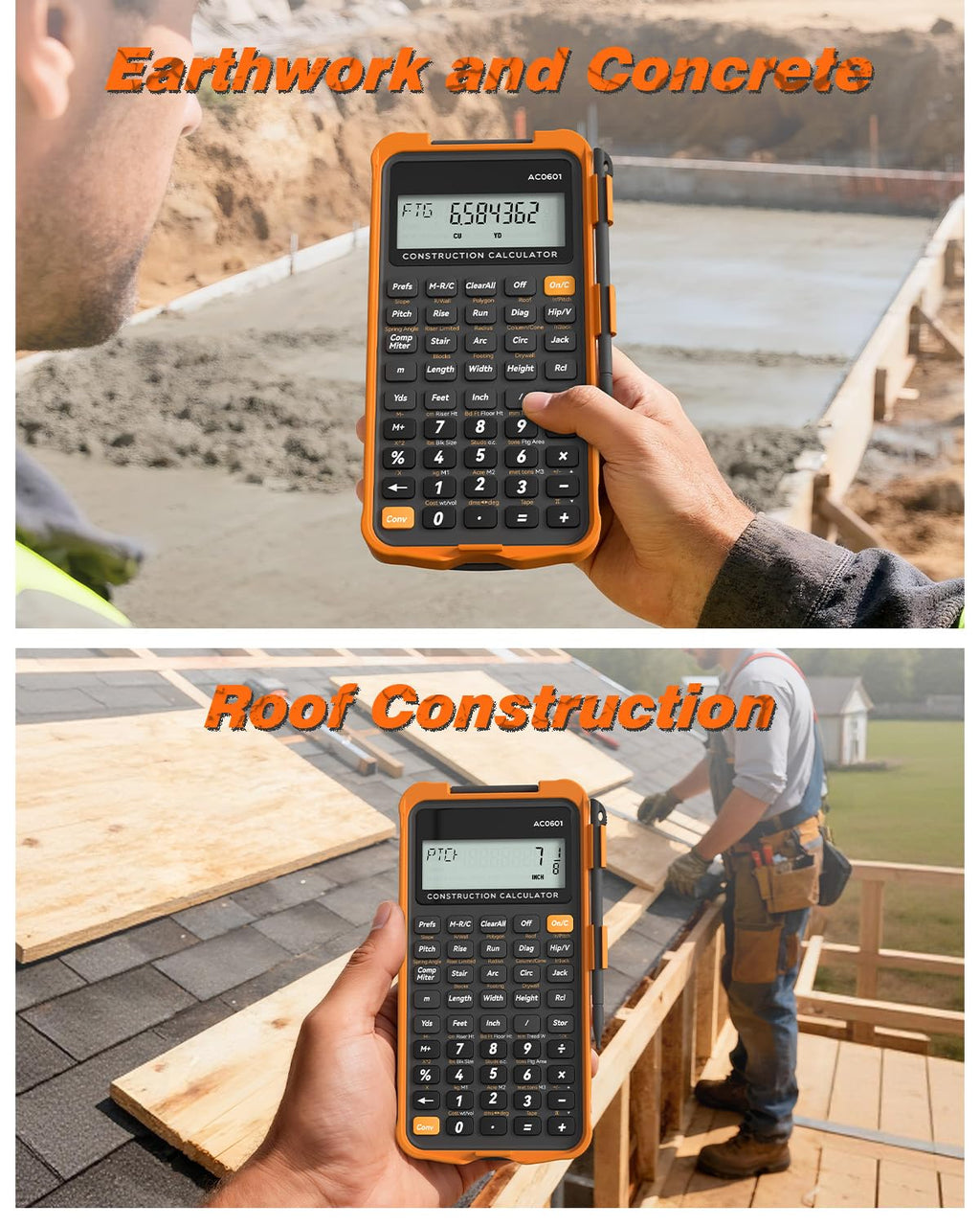 Construction Calculator with Writing Tablet Y163194