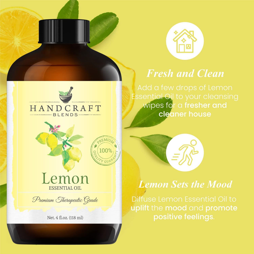 Lemon Peppermint Lavender Essential Oil Set 4 Fl. Oz F135638