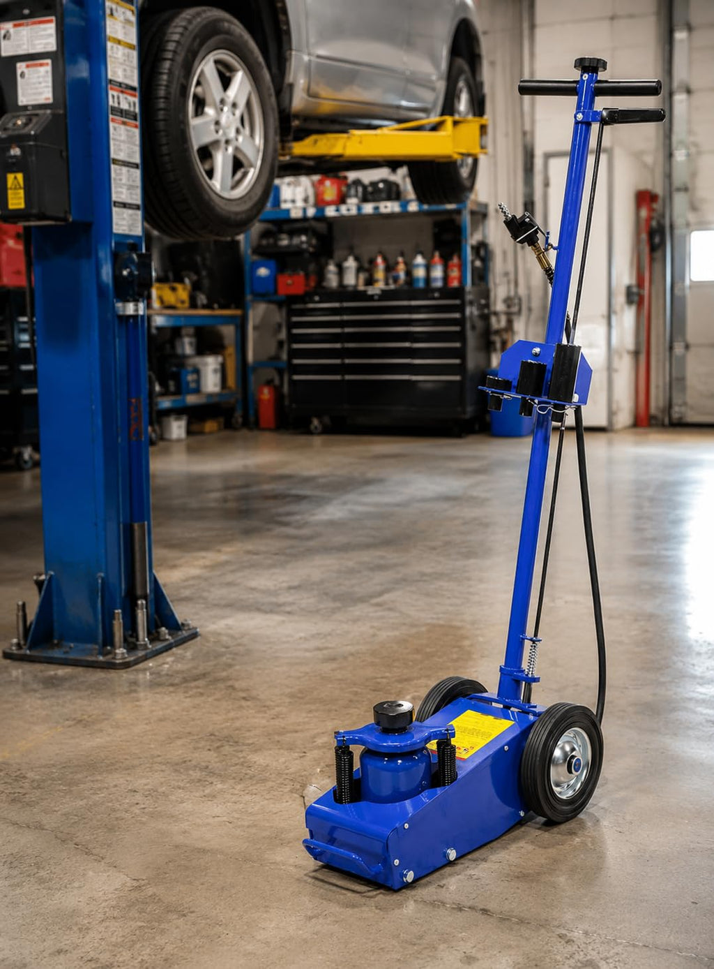 22 Ton Hydraulic Floor Jack with Extension Saddle Set D7787