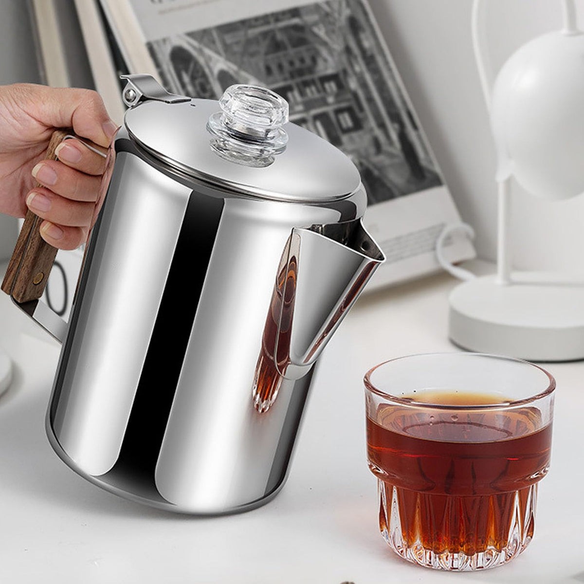 Stainless Steel 9 Cup Coffee Percolator M894