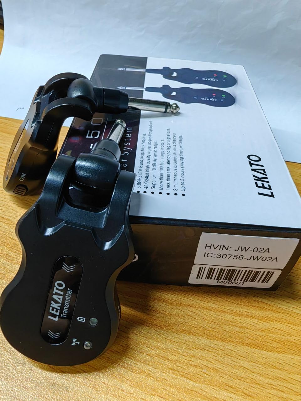 5.8GHz Wireless Guitar System Black Q74066