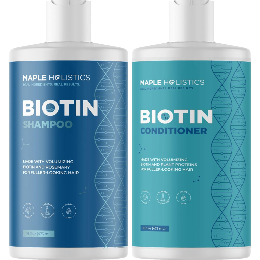Sulfate Free Volumizing Biotin Shampoo and Conditioner Set C8860