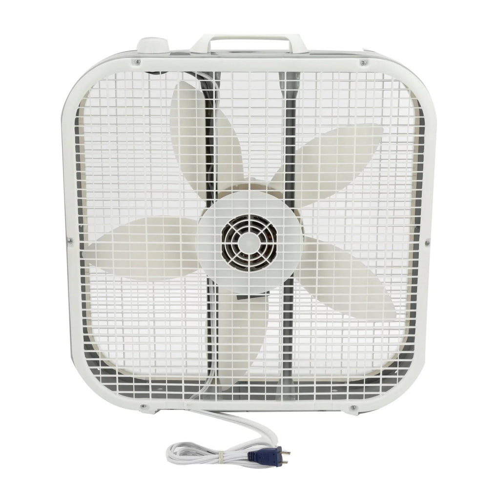 20" 3-Speed White Box Fan Y84574