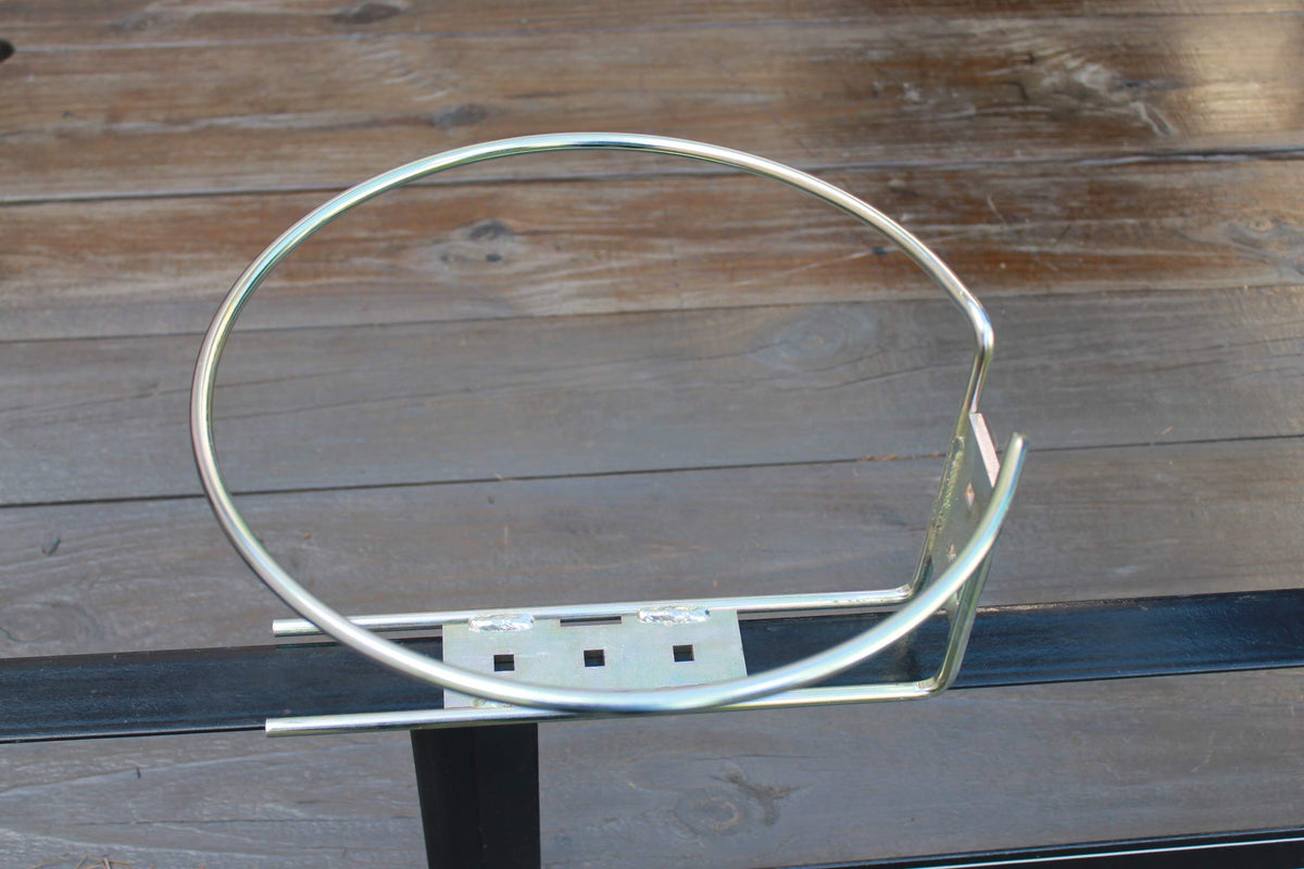 5 Gallon Round Gas Can Holder with Locking Trailer Rack Mount Bracket Kit Z55733