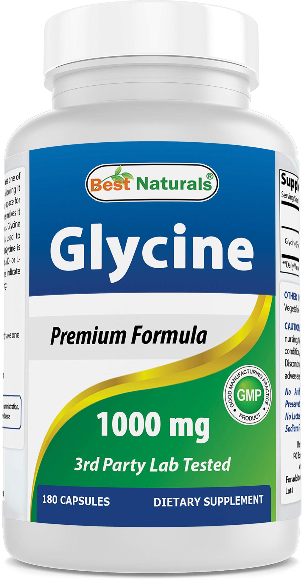 Glycine Supplement 1000 Mg 180 Count M3982