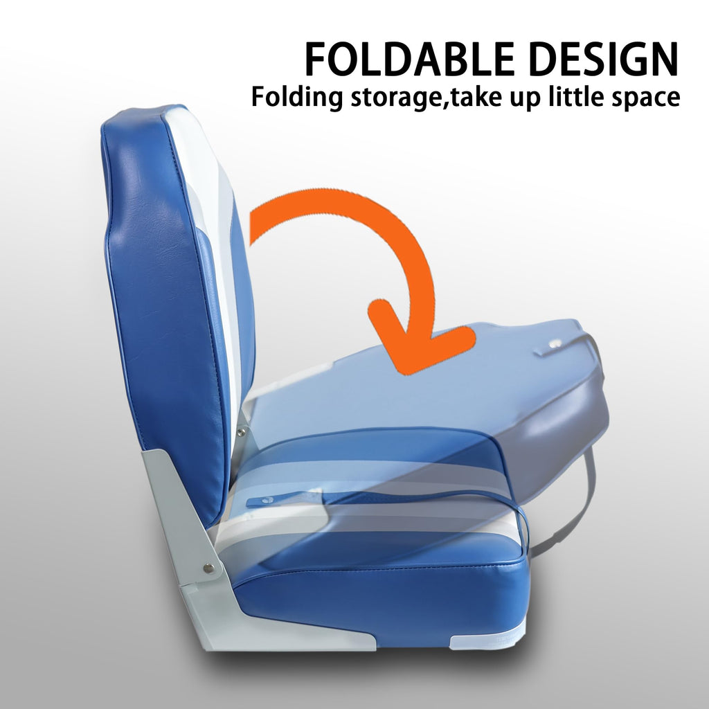 Folding Boat Seat 2 Pack White/Black U83998