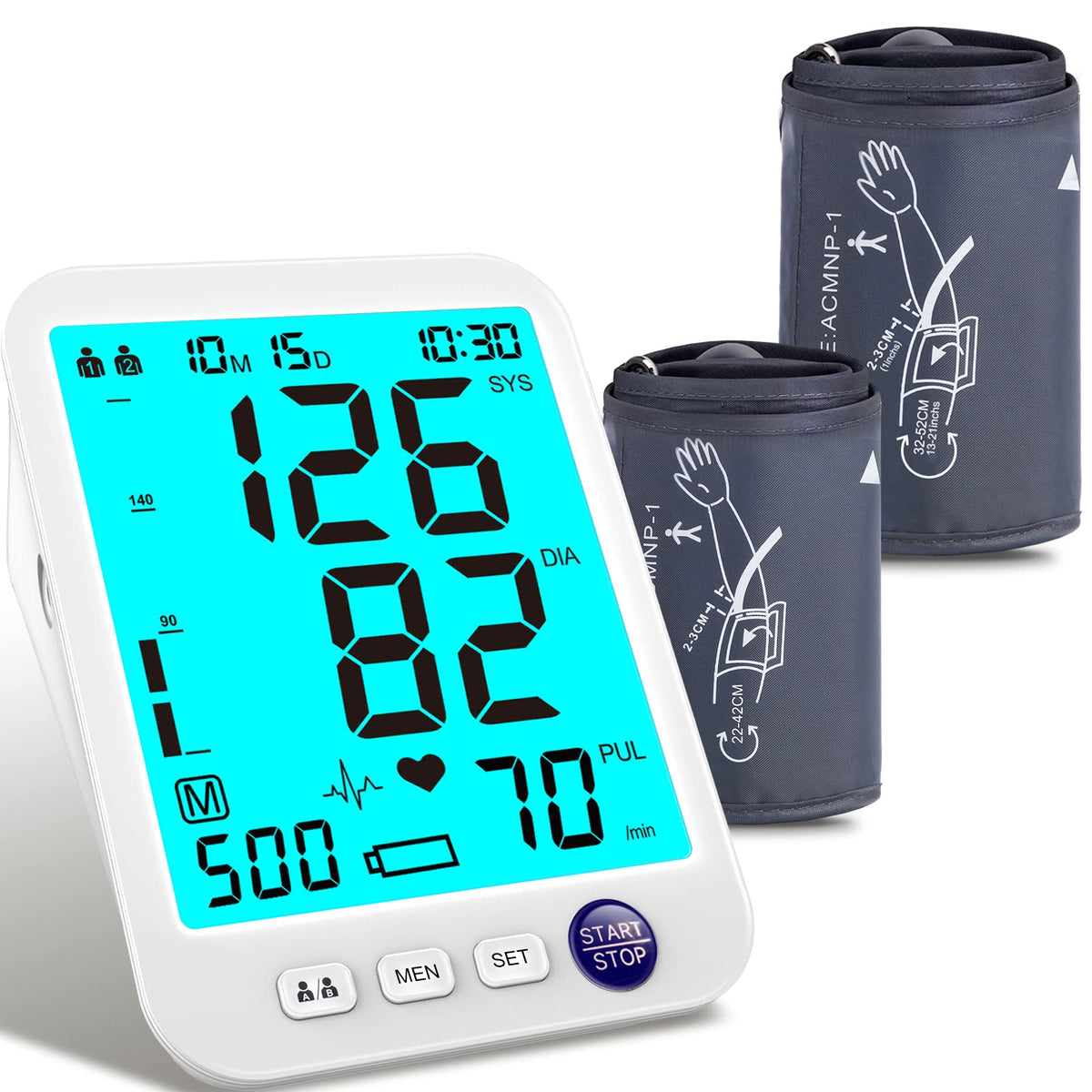 Blood Pressure Monitor 2 Cuff Sizes P919