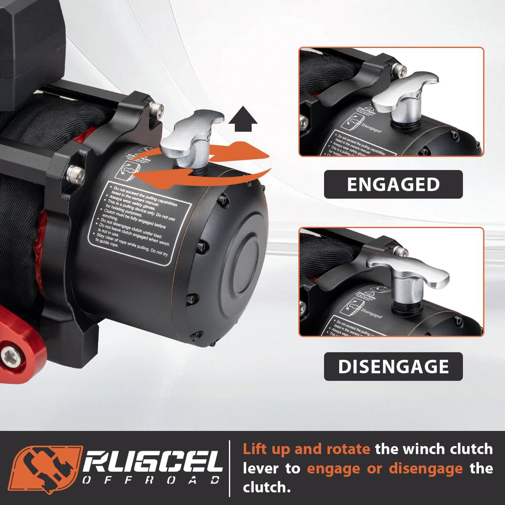 13500lb Waterproof 12V Synthetic Rope Electric Truck Winch P469240