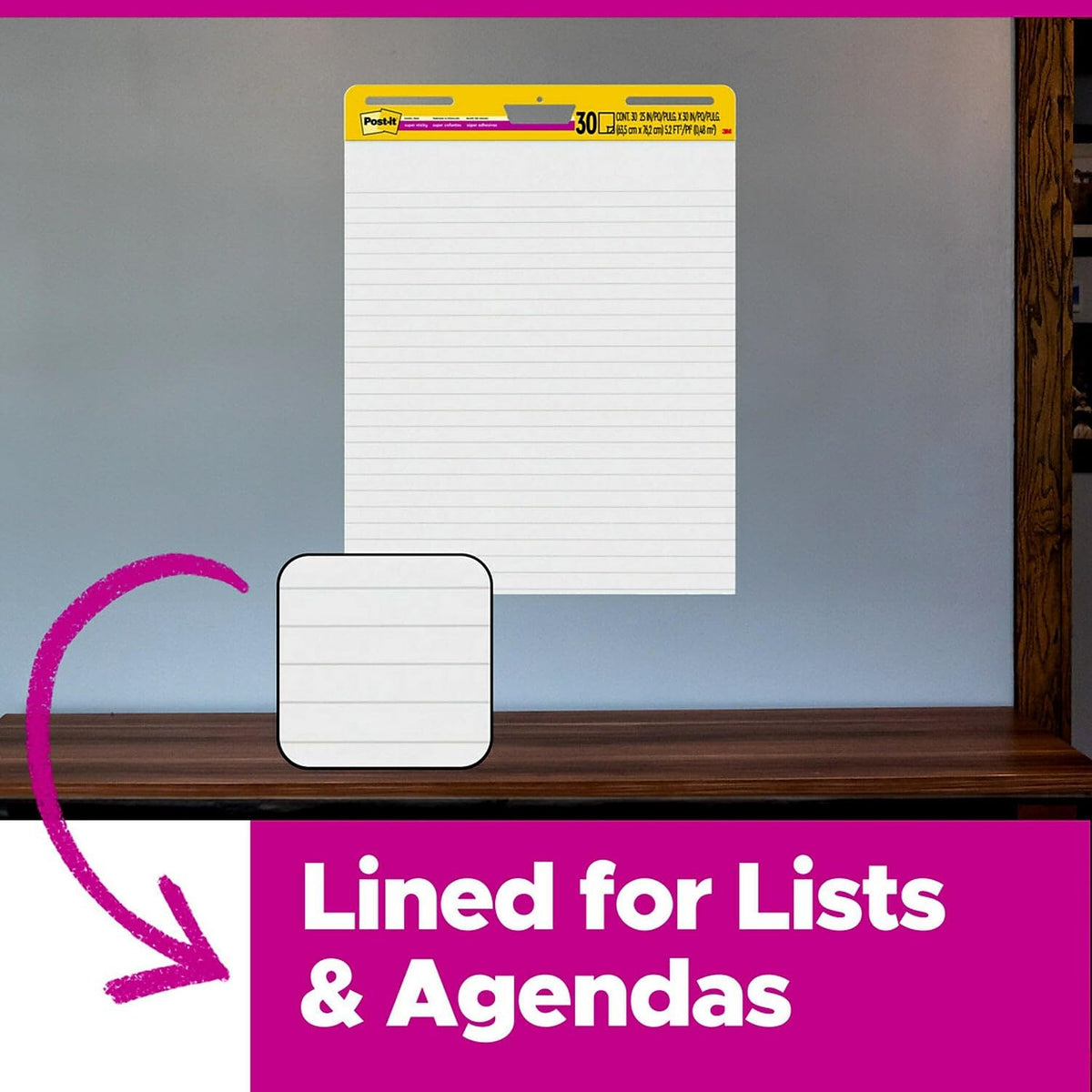 Blue Easel Pads 25 x 30 in. 30 Sheets Pack of 6 U713