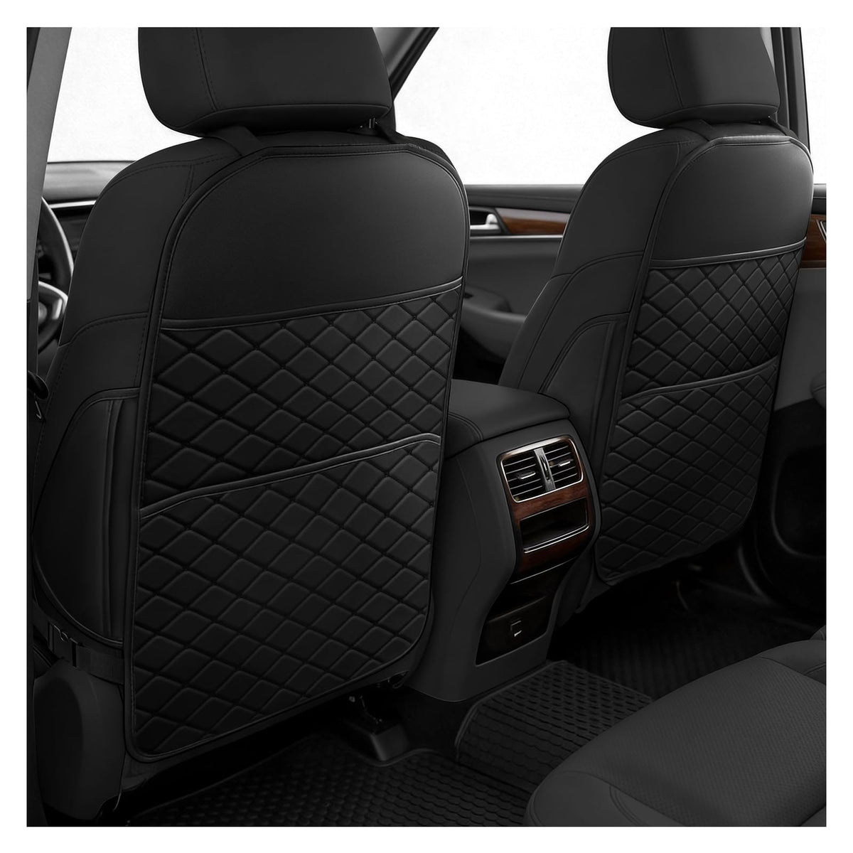Car Seat Back Protectors Black J875343