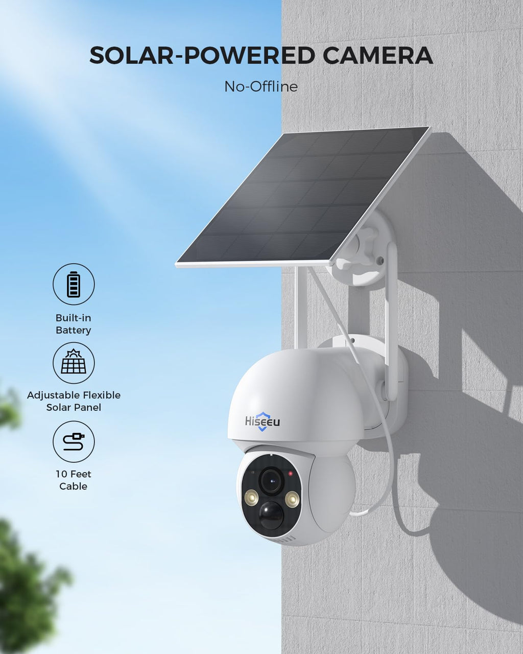 Wireless Outdoor Solar Security Camera System W70229