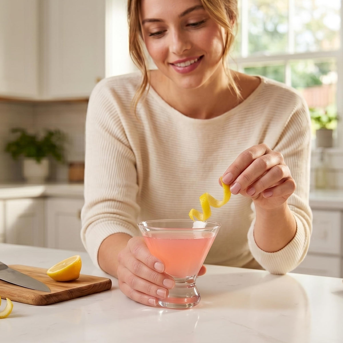 10-Ounce Plastic Stemless Martini Glasses Set of 6 N270268
