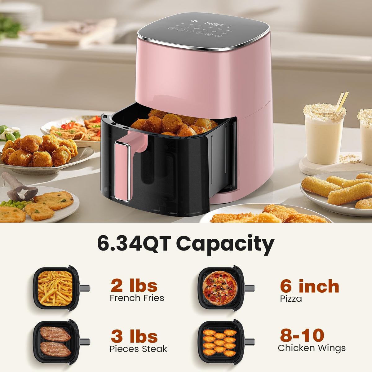 6 Quarts Air Fryer with Window R541770