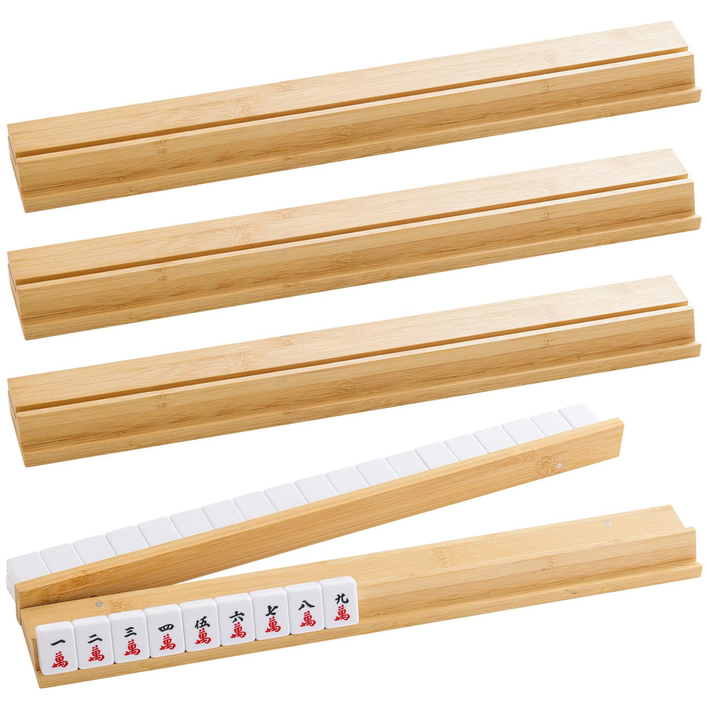 Bamboo Mahjong Racks with Magnetic Pushers U492832