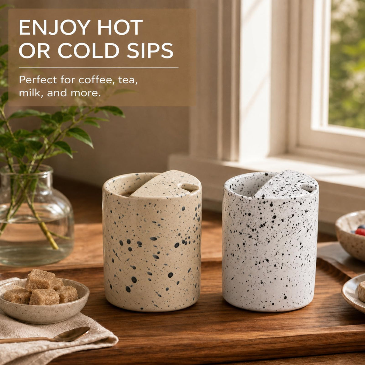 2 Pack 16 oz Ceramic Coffee Mug K8096