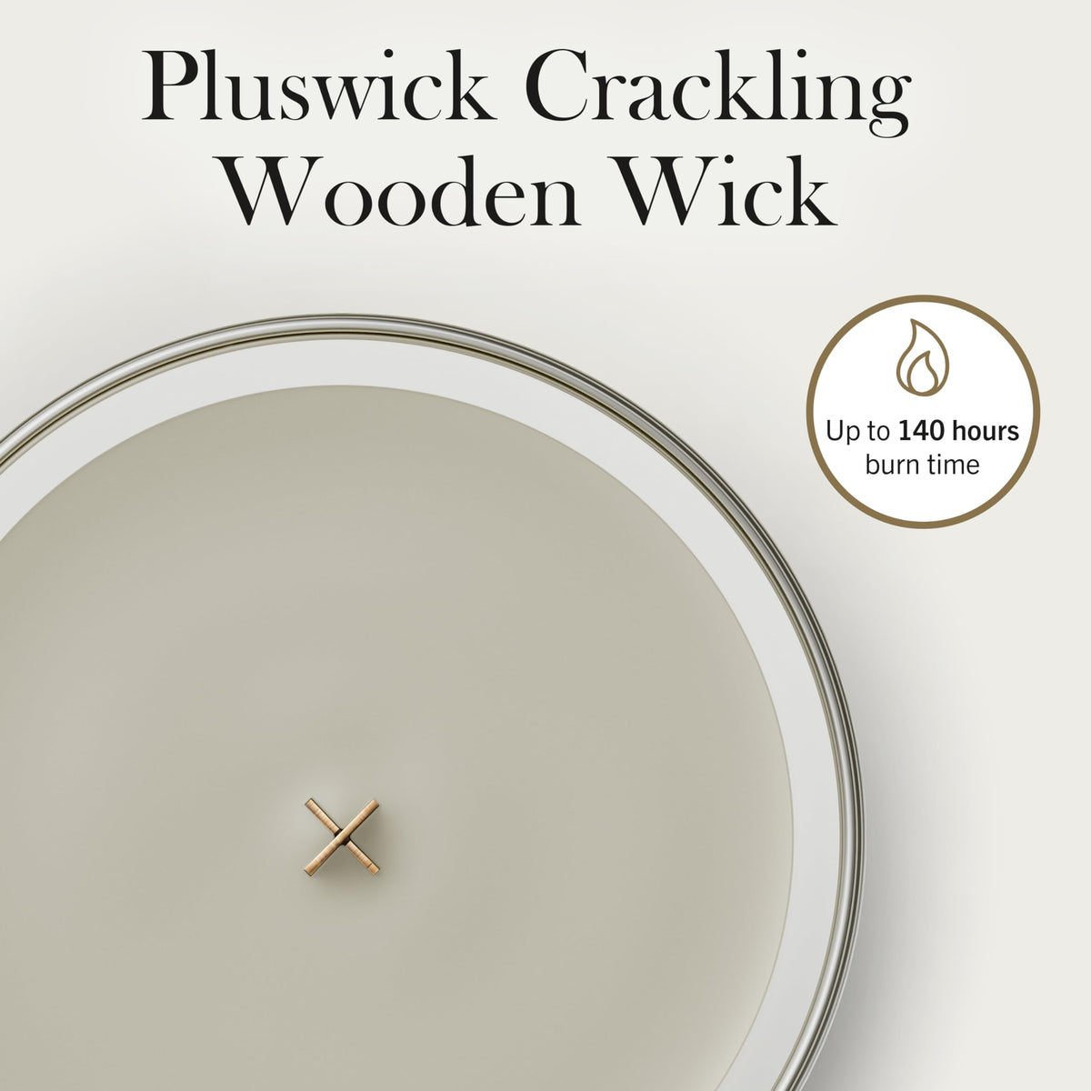 Large Scented Candle with Crackling Wick I149