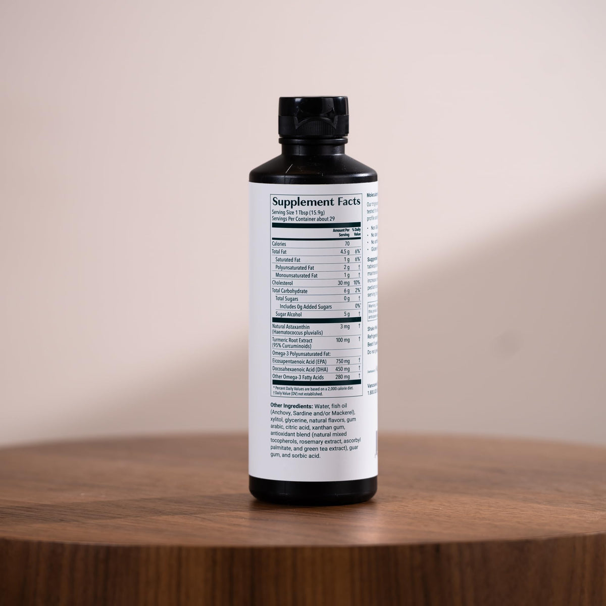 Omega 3 Fish Oil Liquid 1200mg 16 oz M90766
