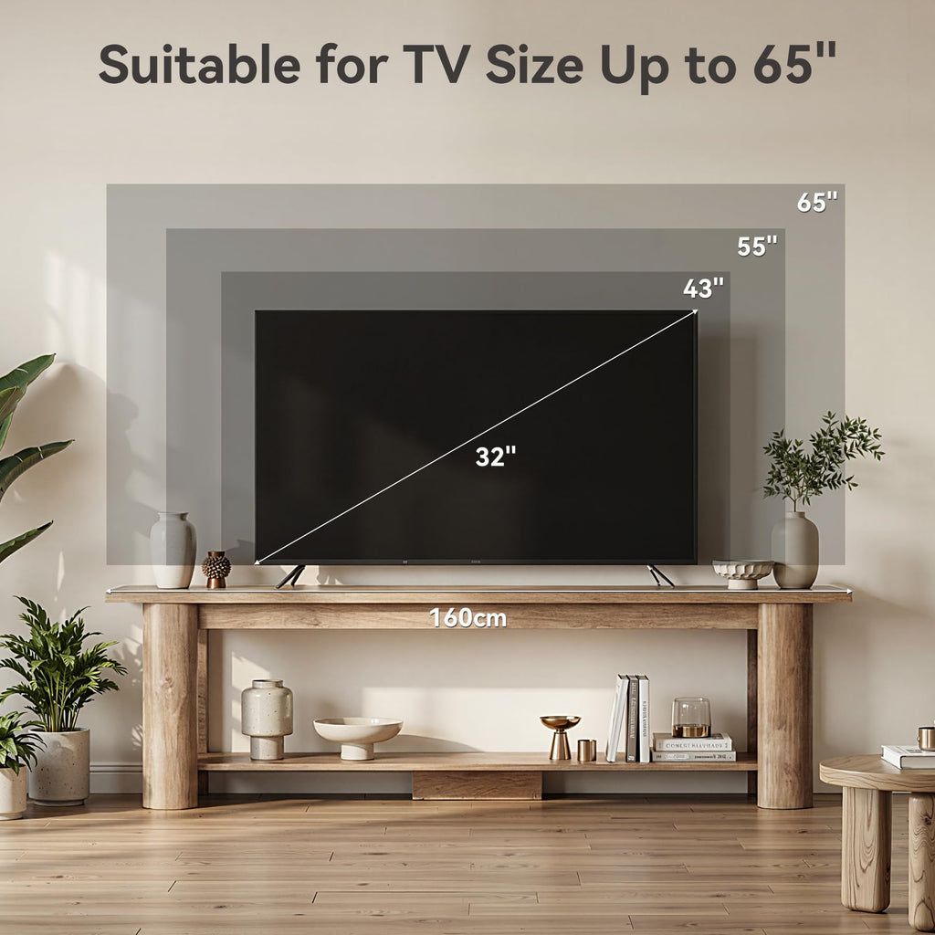 65 Inch Rustic Brown TV Stand Y5338