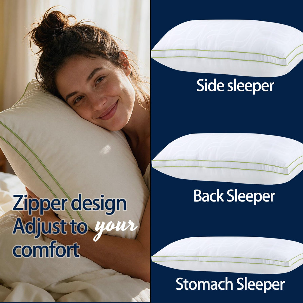 King Size Down Alternative Bed Pillows Set of 2 W38375