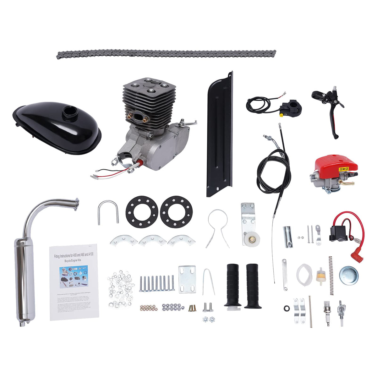 100CC 2 Stroke Bicycle Engine Kit with 36 Tooth Sprocket F513