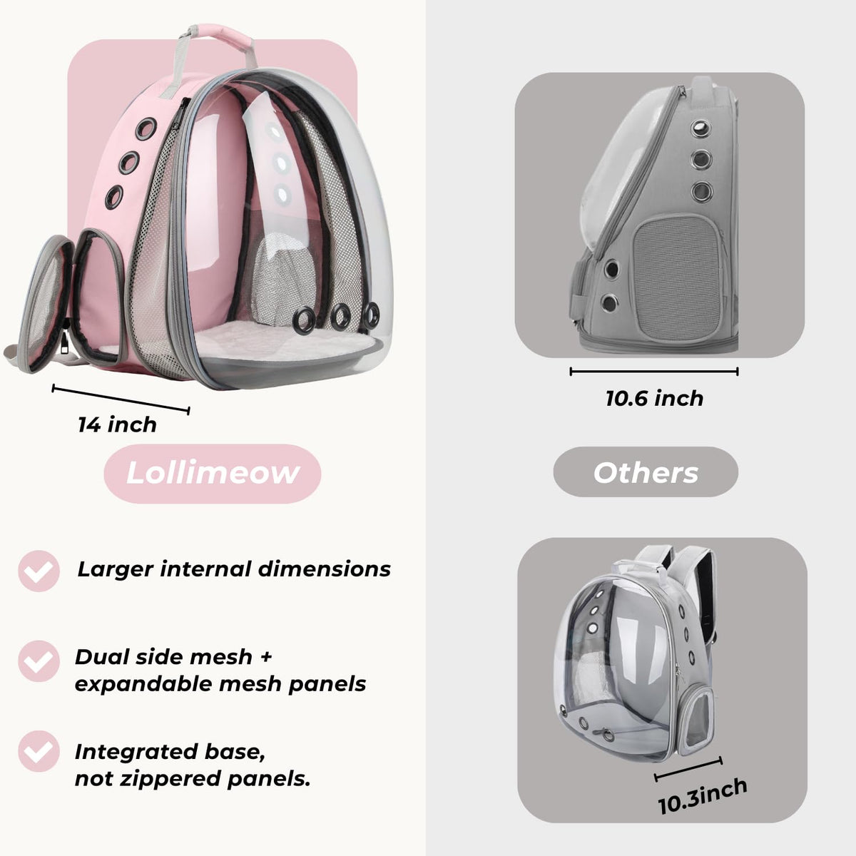 Expandable Cat Carrier Backpack I9898
