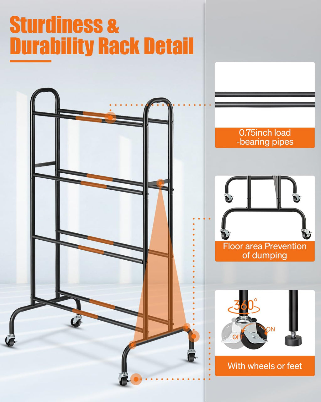 3D Printer Filament Storage Rack with Wheels K5673