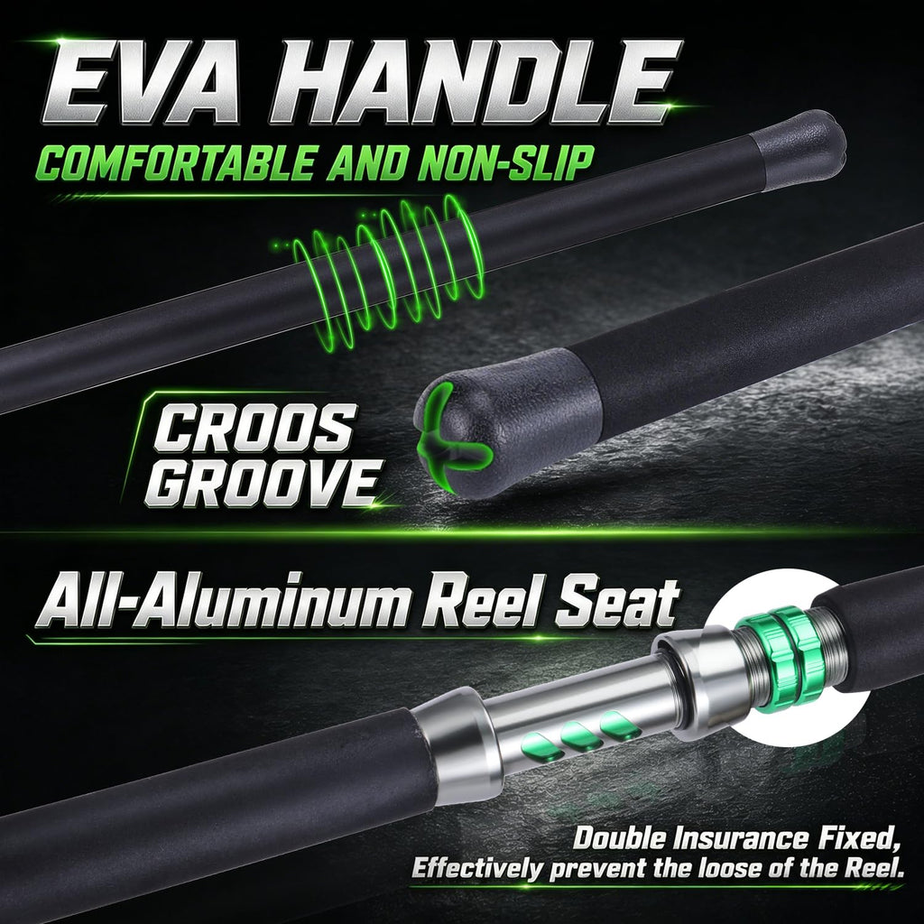 7ft MH 2-Piece Spinning Rod and 4000 Reel E303