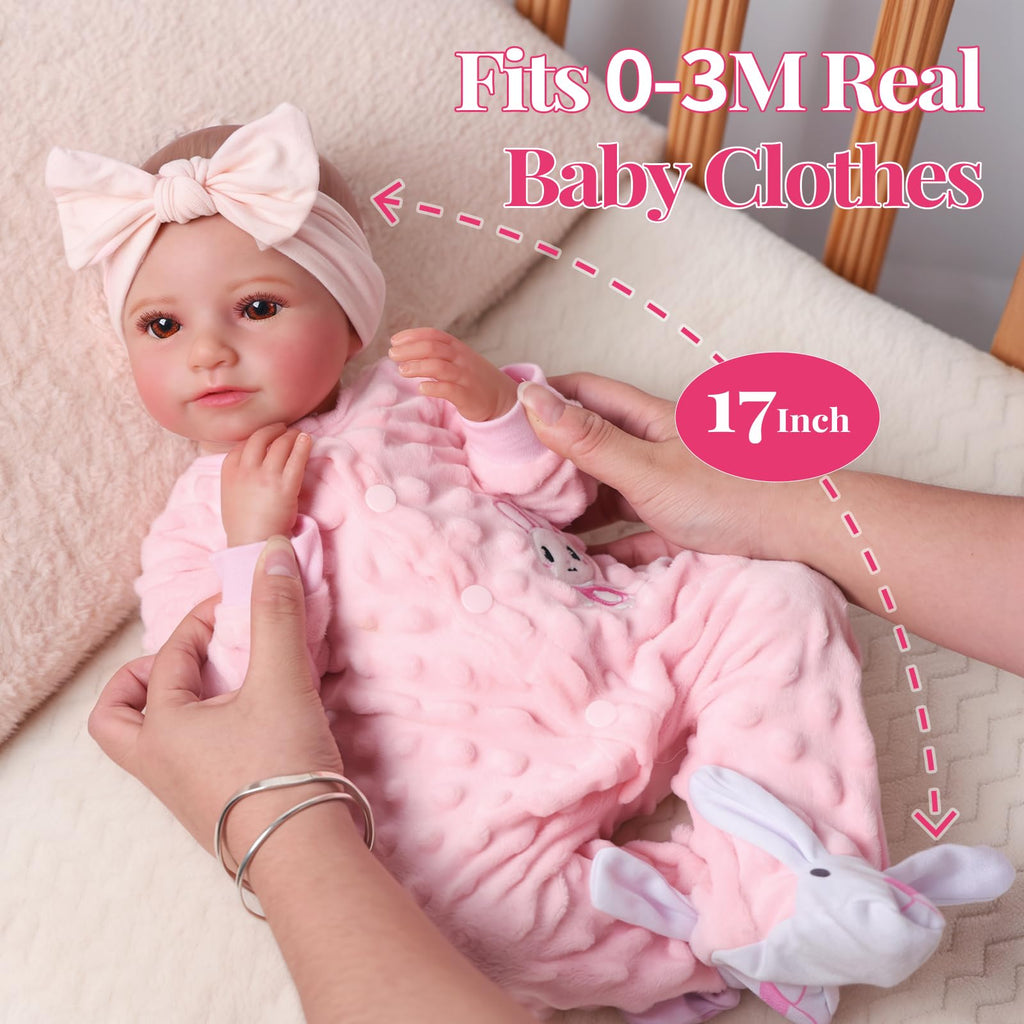 20 Inch Soft Vinyl Poseable Baby Doll H66135
