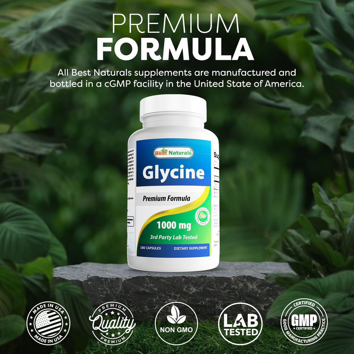 Glycine Supplement 1000 Mg 180 Count M3982