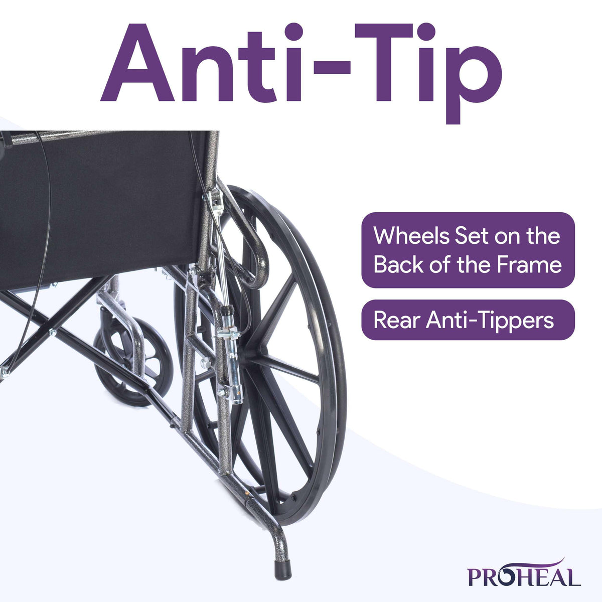 18” Reclining Wheelchair with Elevating Legrests M8728