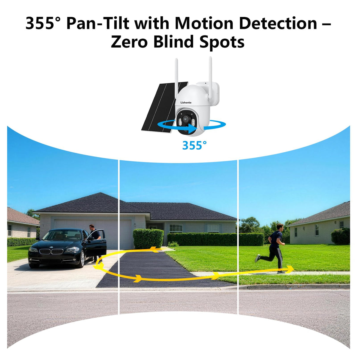 Solar Security Cameras Wireless Outdoor 4-Camera System O71230