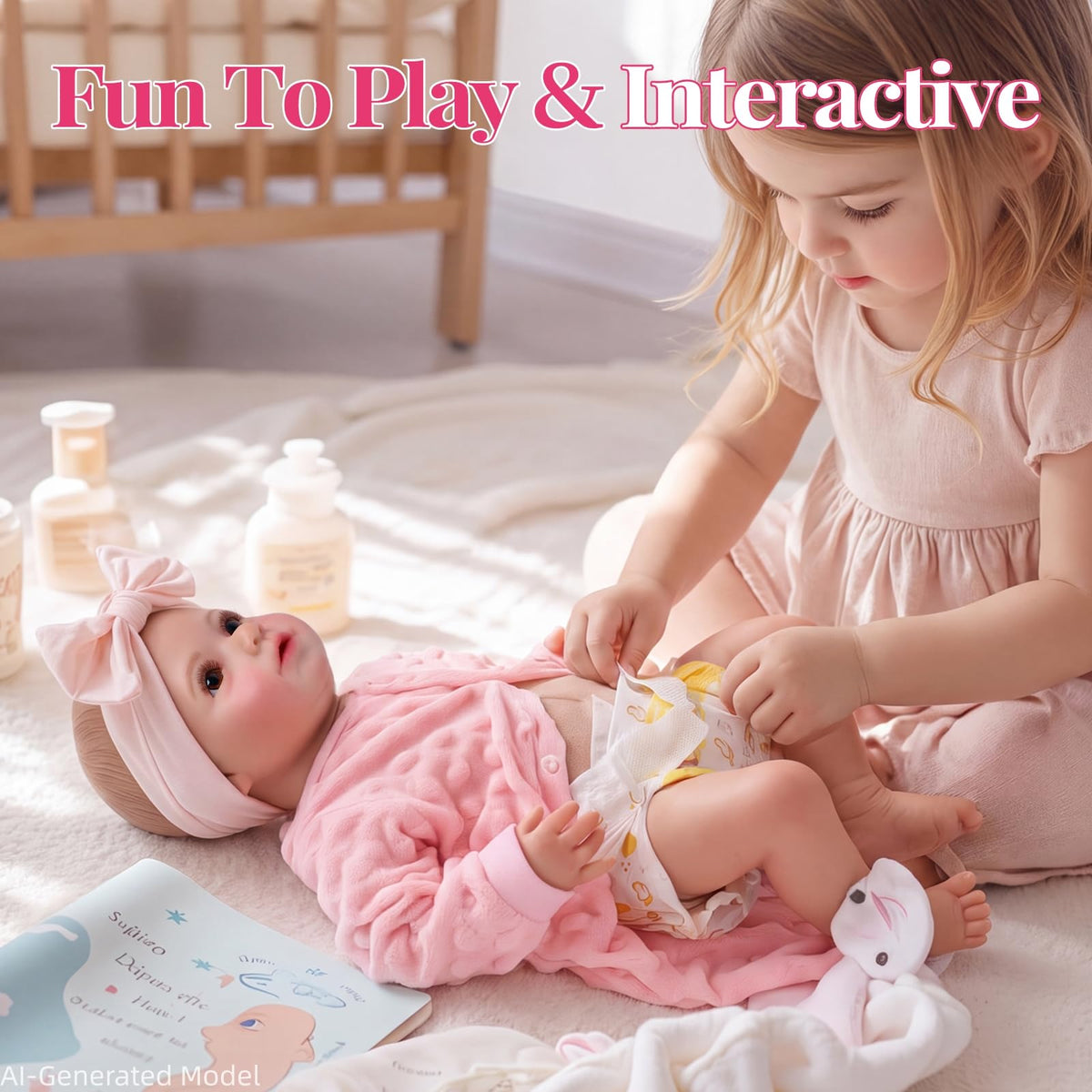 20 Inch Soft Vinyl Poseable Baby Doll H66135