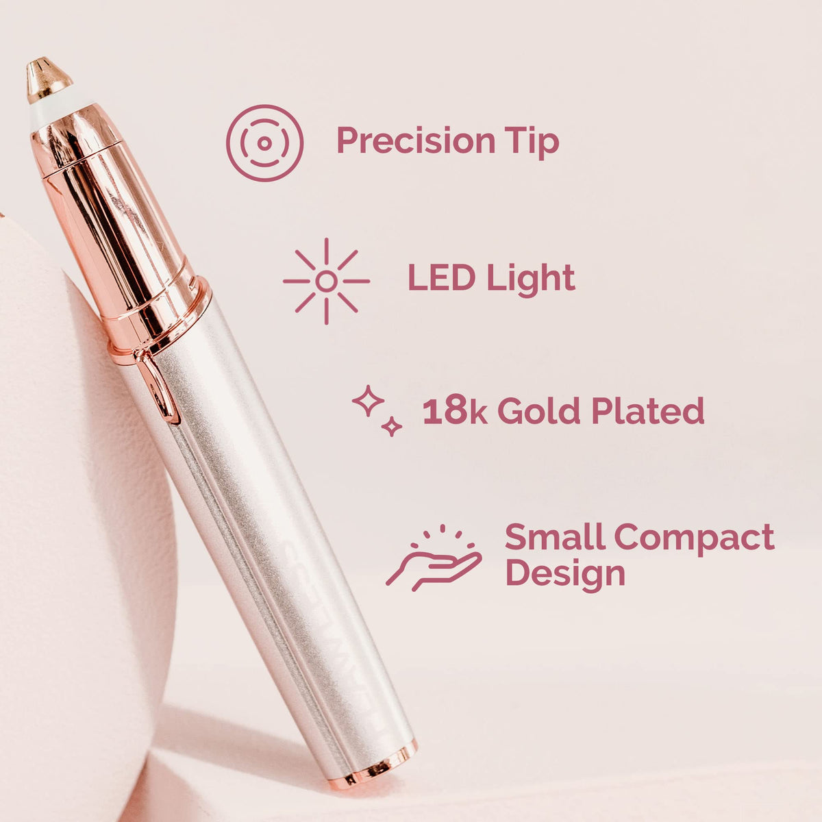 Electric Eyebrow Hair Remover Razor with LED Light X35446