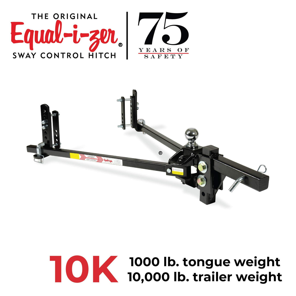 4-point Sway Control Hitch, 10,000 Lbs Trailer Weight Rating W874501