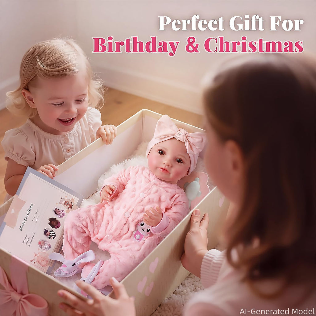 20 Inch Soft Vinyl Poseable Baby Doll H66135
