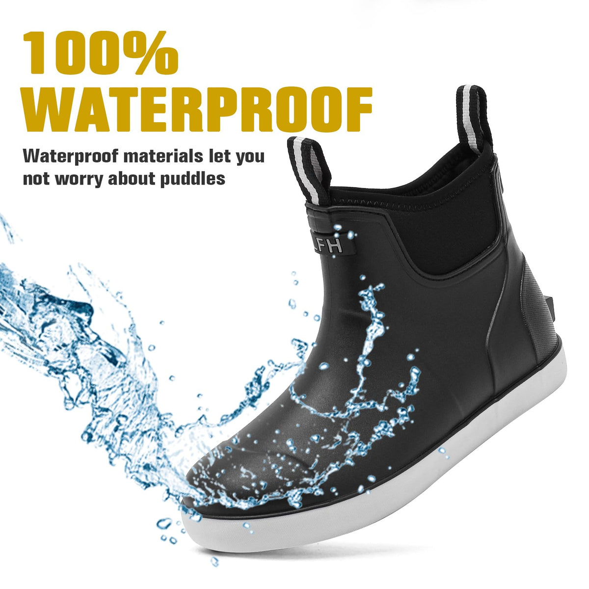 Waterproof Non-Slip Ankle Deck Boots S986148