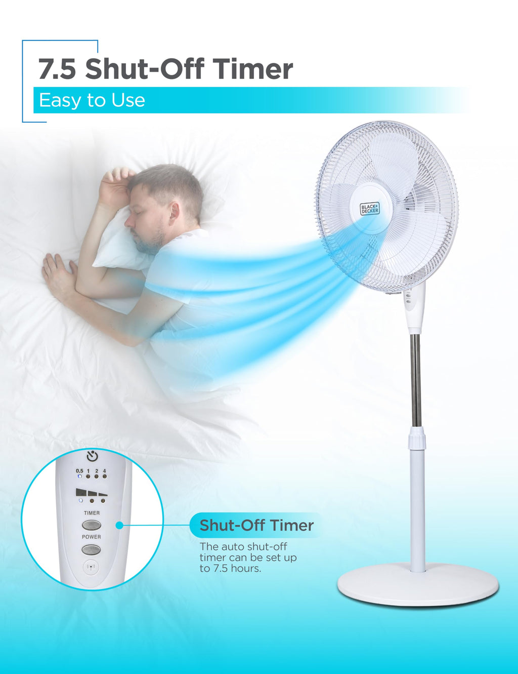 16" Oscillating Pedestal Fan with Remote I1307