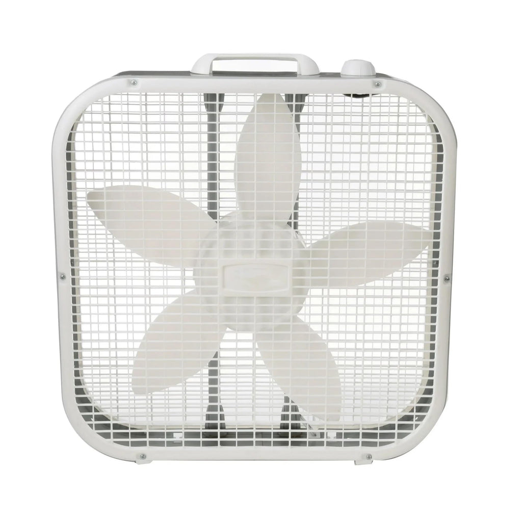 20" 3-Speed White Box Fan Y84574