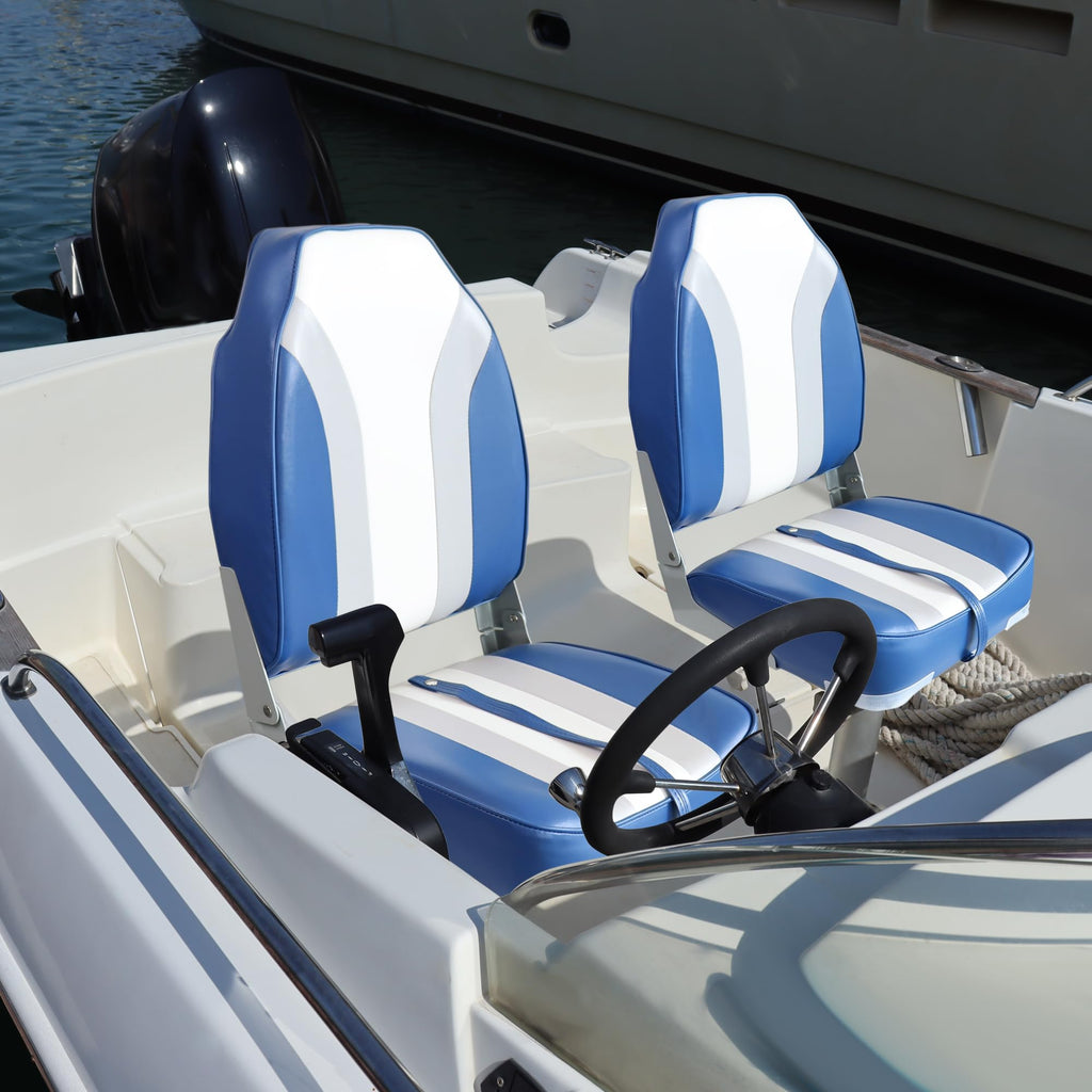 Folding Boat Seat 2 Pack White/Black U83998