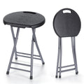 2 Pack 18-Inch Folding Stools with Handle L924