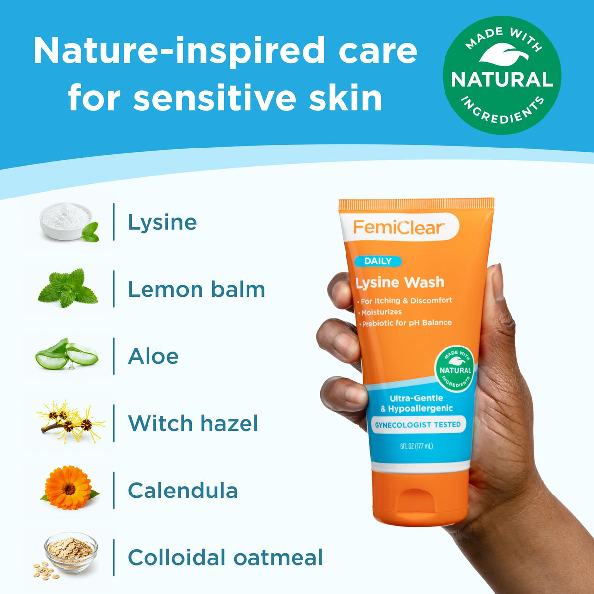 Lysine Feminine Wash 6 fl oz W763112