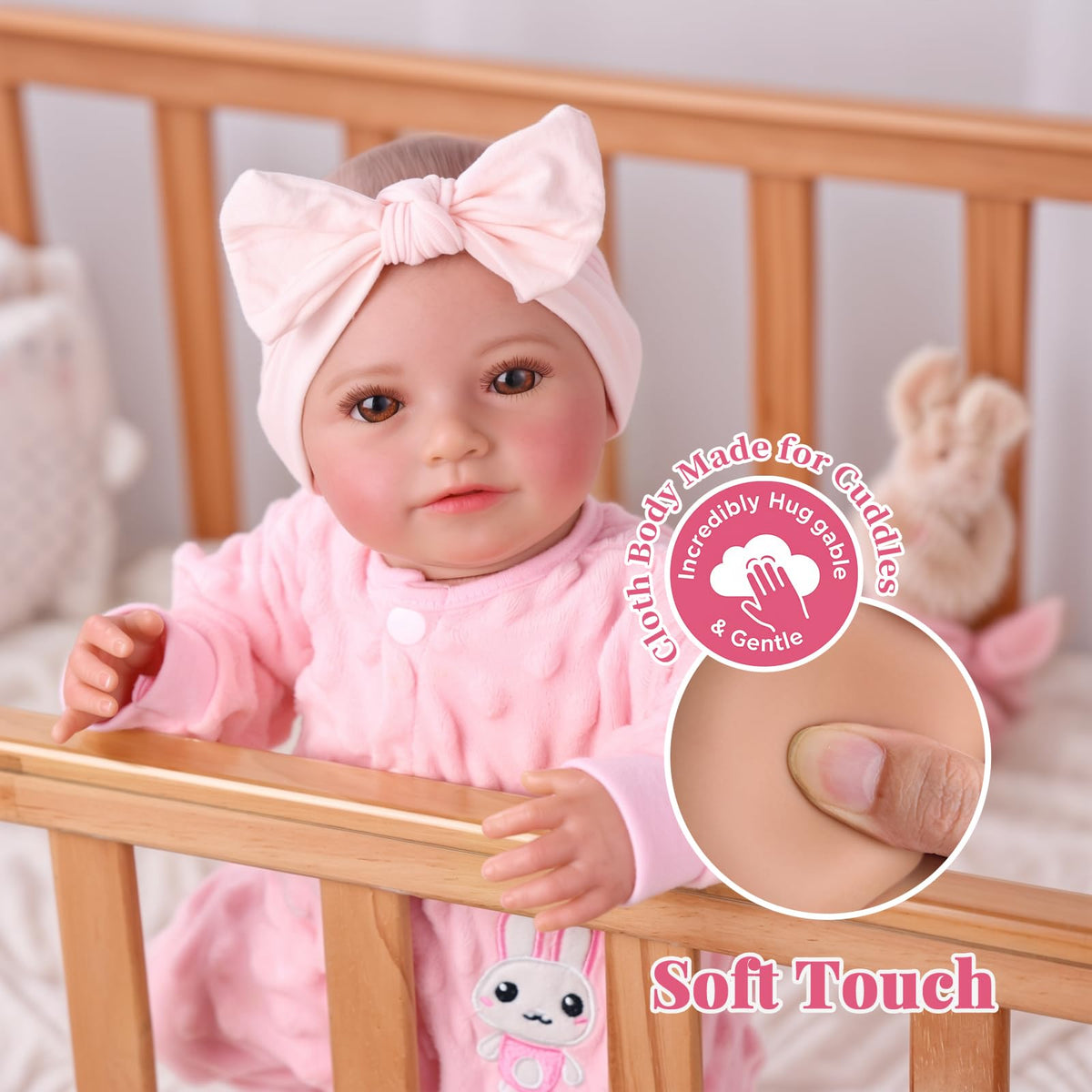 20 Inch Soft Vinyl Poseable Baby Doll H66135