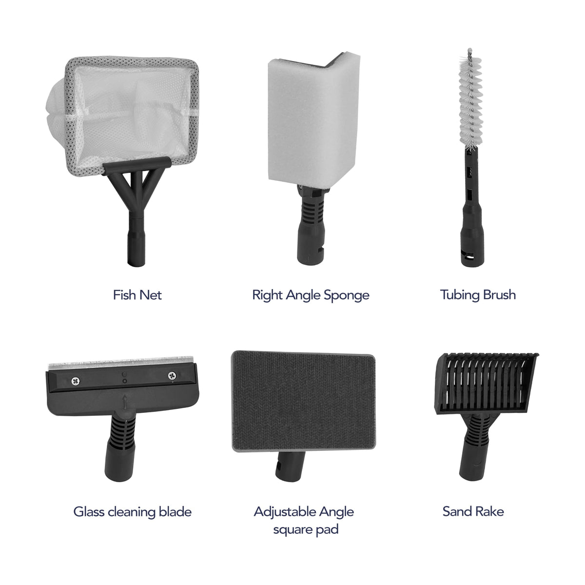 6-in-1 Aquarium Cleaning Kit with Extendable Handle I650423