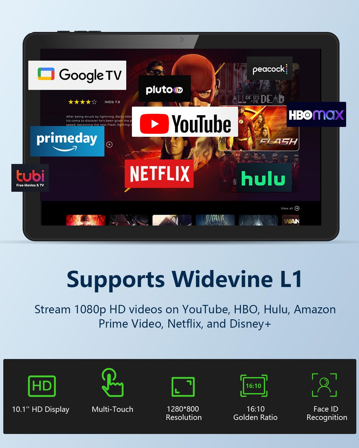 10 inch Tablet with 26GB RAM 128GB ROM 7000 mAh B49303