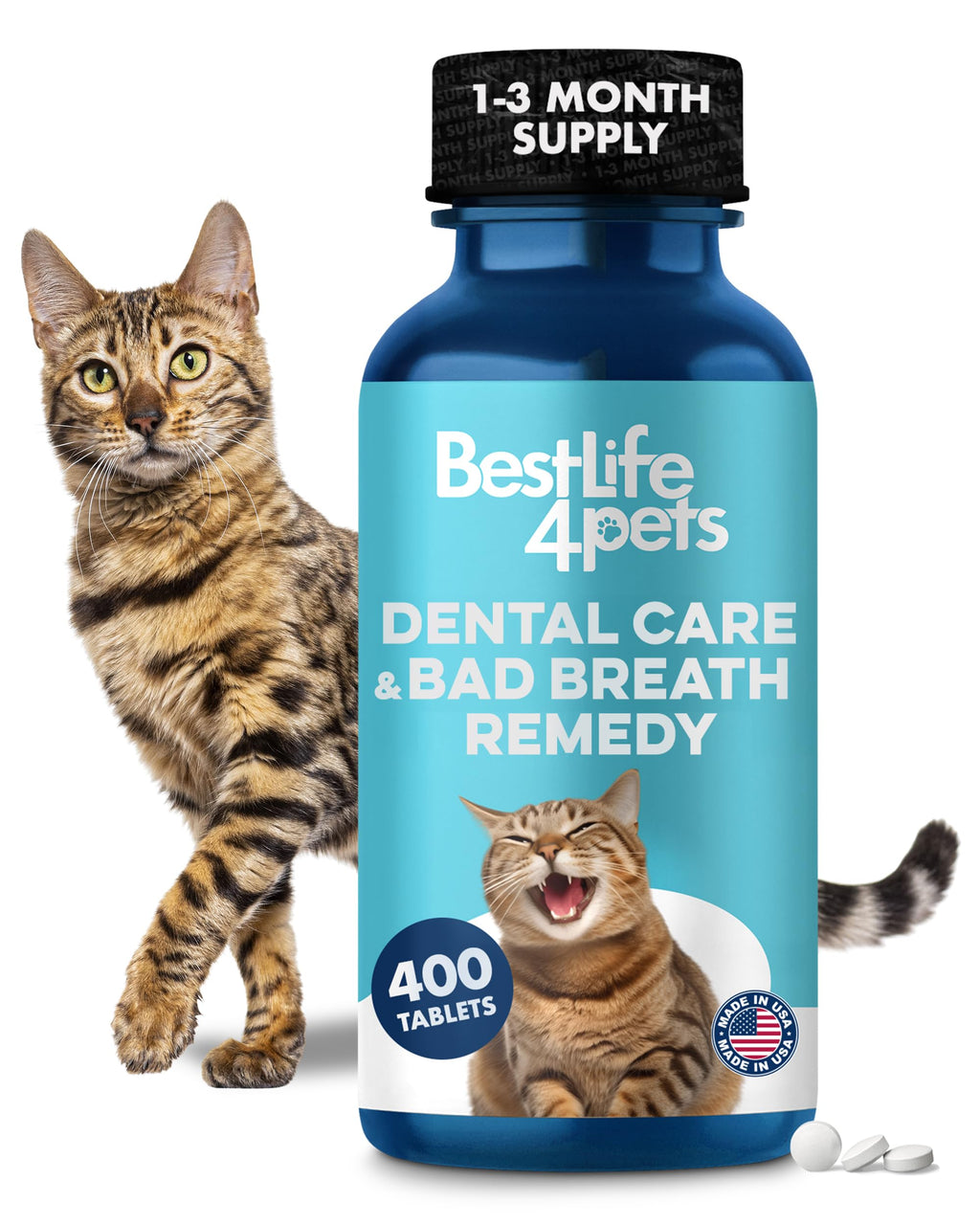 Cat Dental Care Supplement 400 Pills L1101