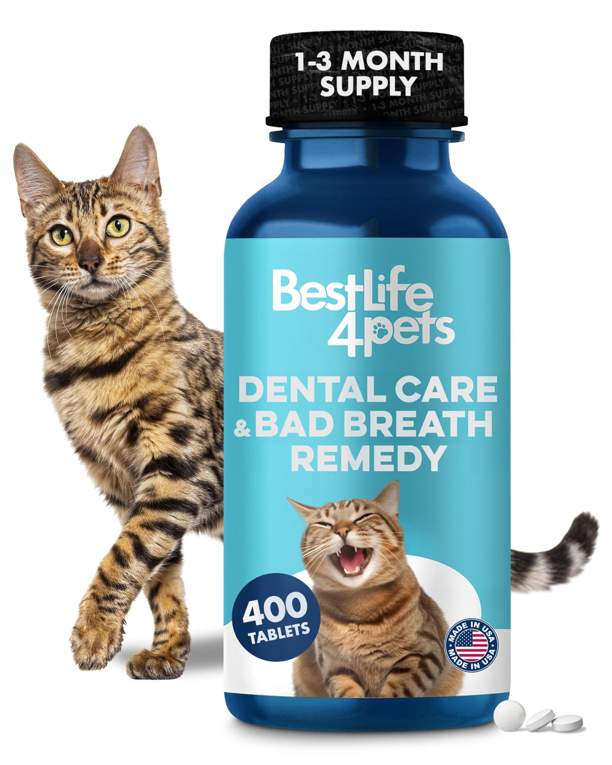 Cat Dental Care Supplement 400 Pills L1101