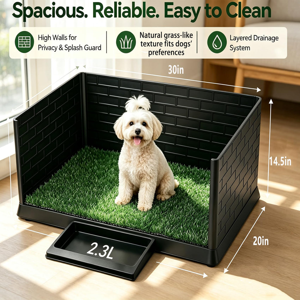 30"×20" Artificial Grass Dog Potty Tray C399779