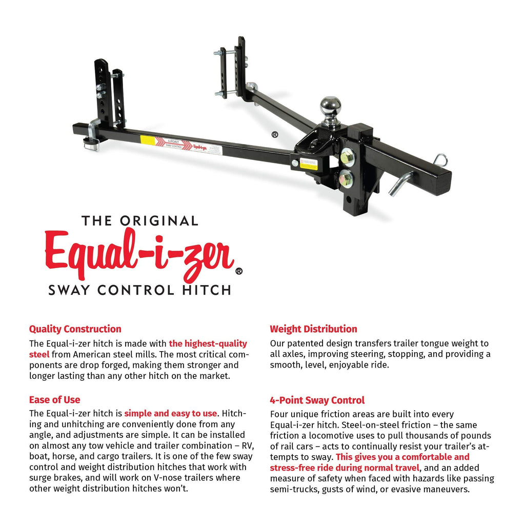 4-point Sway Control Hitch, 10,000 Lbs Trailer Weight Rating W874501